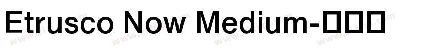 Etrusco Now Medium字体转换